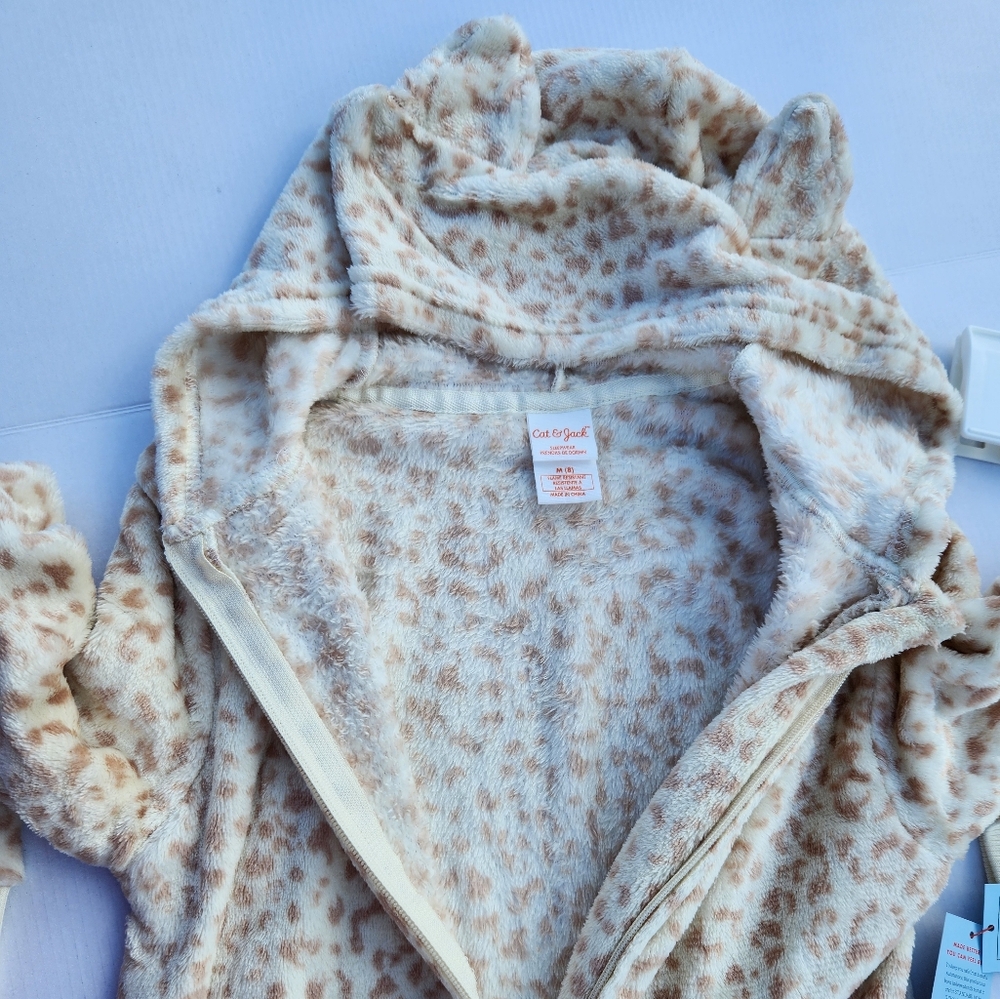 Hooded One Piece Cat Pajama